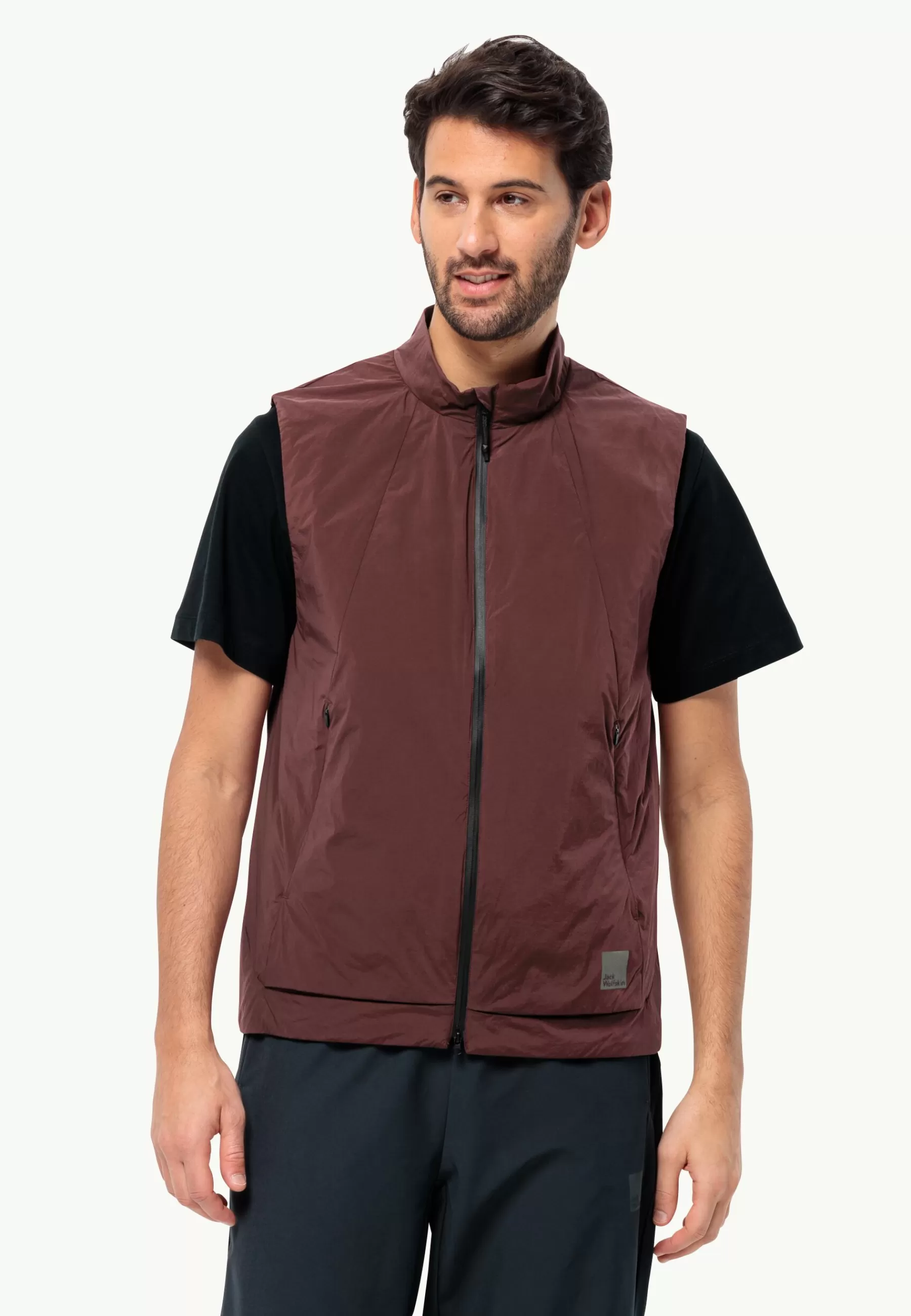 Jack Wolfskin Bike Commute Ins Vest M dark maroon Sale