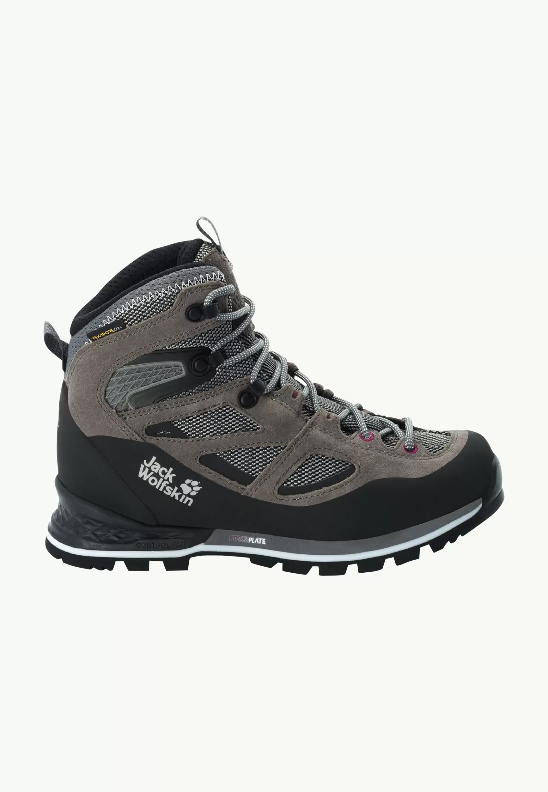 Jack Wolfskin Force Crest Texapore Mid W Tarmac Grey / Pink Best