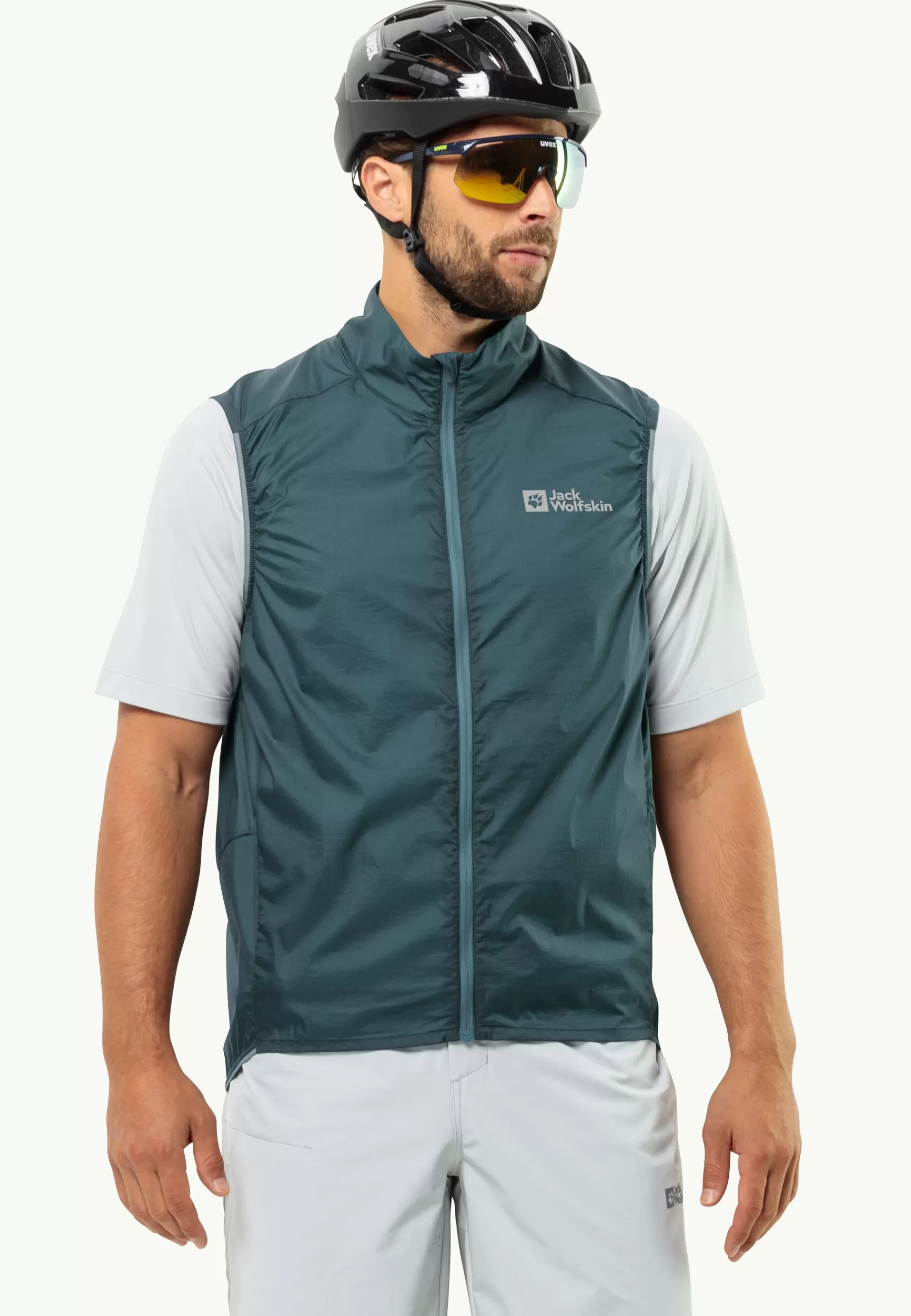 Jack Wolfskin Gravex Wind Vest M Emerald Cheap