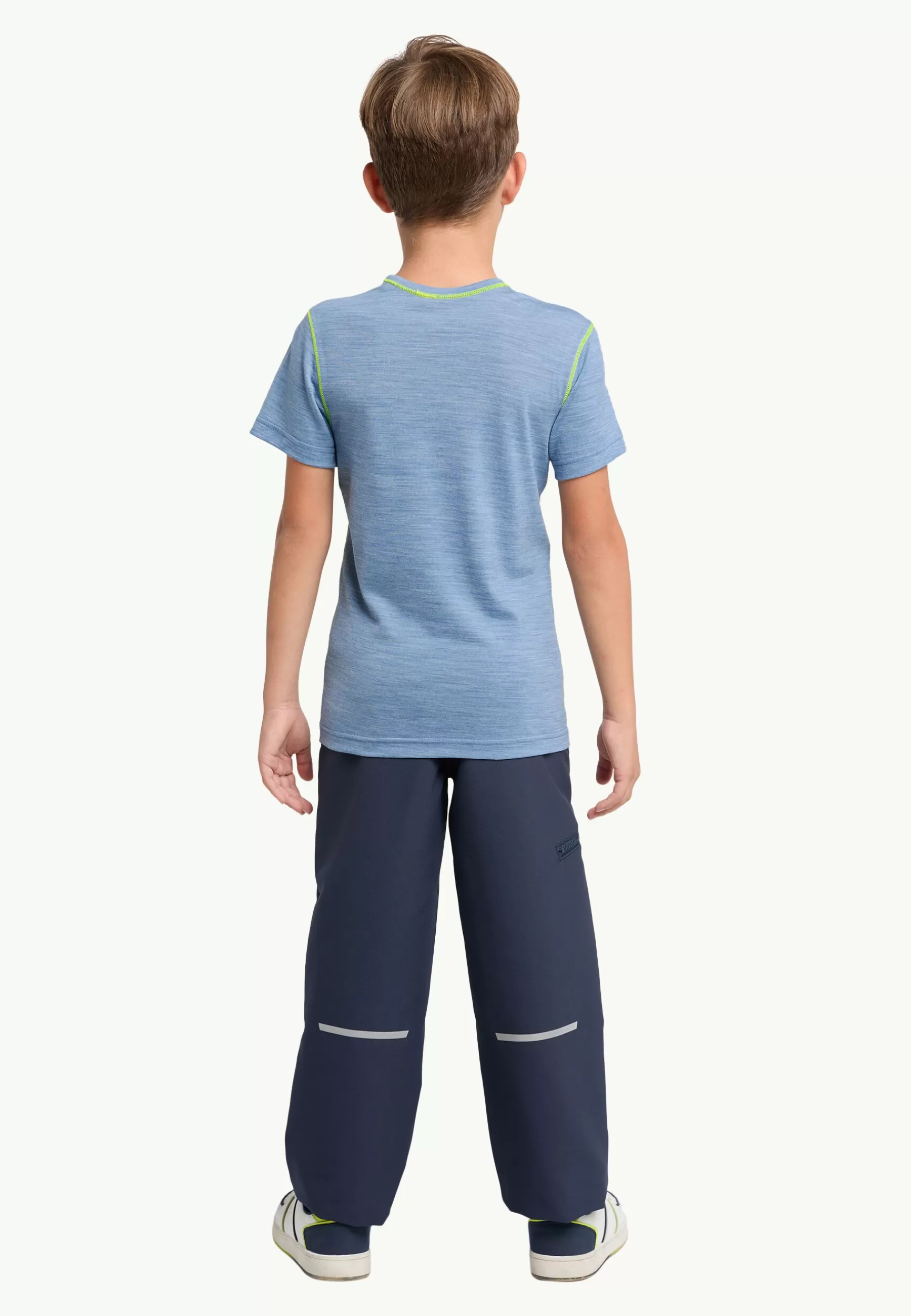 Jack Wolfskin Merino Graphic T K Elemental Blue Clearance